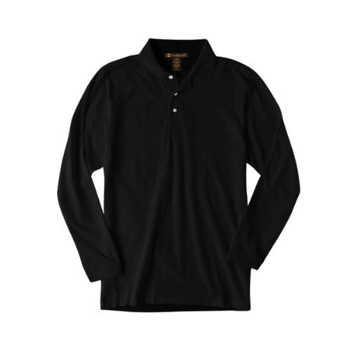 Black Long Sleeve Golf Shirt
